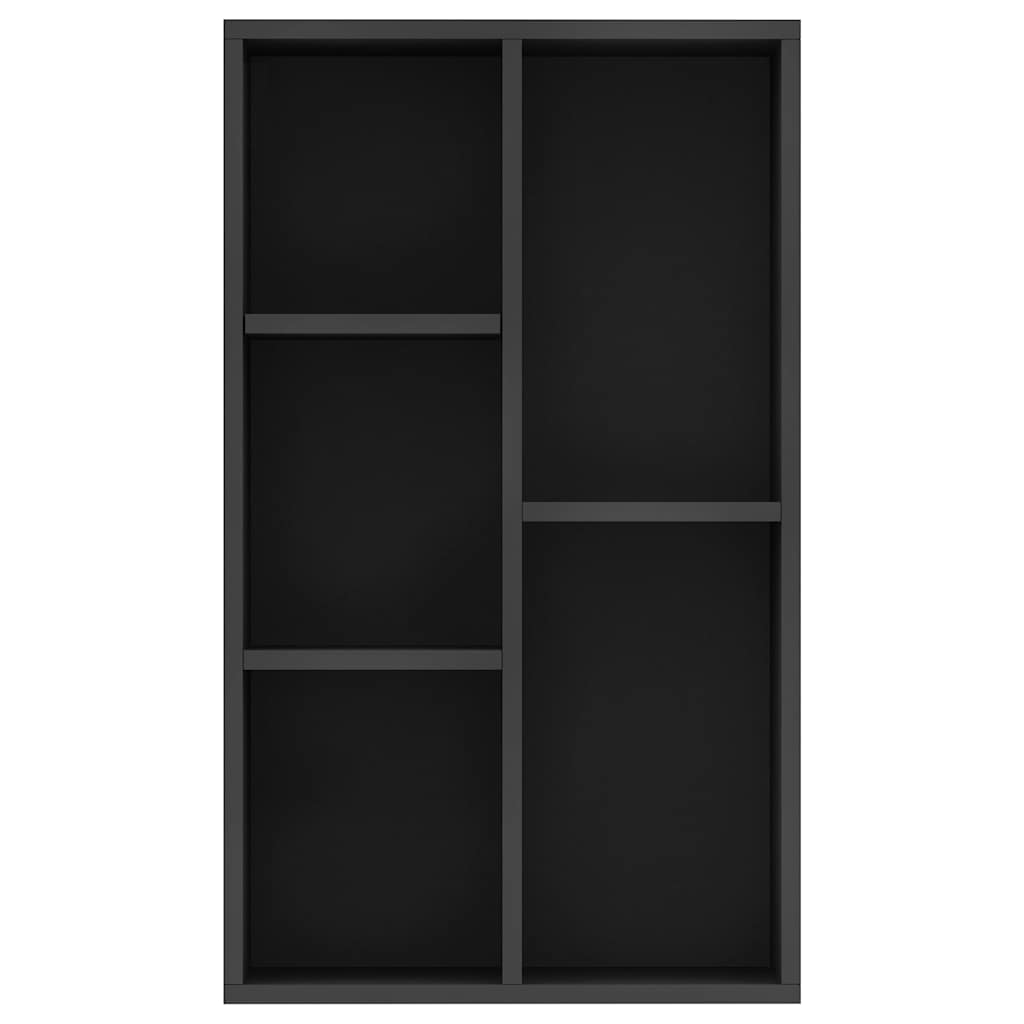 Book Cabinet/Sideboard Black 50x25x80 cm Engineered Wood